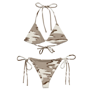Commando Camo <b>Bikini</b> Customized Women's OEM Backless Two-Piece <b>Bikini</b> Swimsuit - Product Image 1