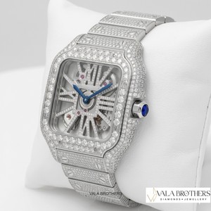 Reloj de Lujo Mossinate de Acero Inoxidable Plateado en Oferta, con Brillantes Diamantes y Diseño Resistente al Agua - Product Image 4
