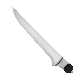 Couteaux à désosser professionnels de 5 pouces en acier inoxydable, lame étroite incurvée et tranchante, avec manche ergonomique noir à triple rivet pour la viande - Product Image 4