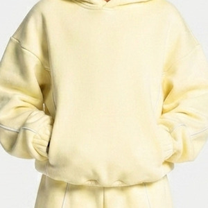 Ensemble de survêtement deux pièces personnalisé pour garçons, avec ligne contrastante, en molleton respirant de qualité supérieure, comprenant un sweat à capuche oversize et un pantalon large, OEM ODM - Product Image 3