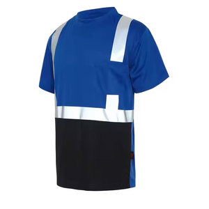 T-shirt de sécurité haute visibilité à manches courtes, respirant, réfléchissant, 100 % polyester, coupe classique, protection incendie - Product Image 1
