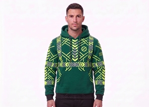 men hi <b>vis</b> reflective safety hoodie charcoal neon lime contrast <b>fleece</b> pullover hooded sweatshirt warm winter road workwear top - Product Image 6