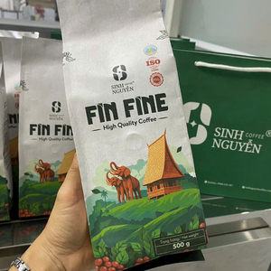 Best Seller High Quality Premium Robusta Honey Coffee <b>Beans</b> Medium Roast Sweet Taste Caffeinated 1kg <b>Bagged</b> Sinh Nguyen Coffee - Product Image 1