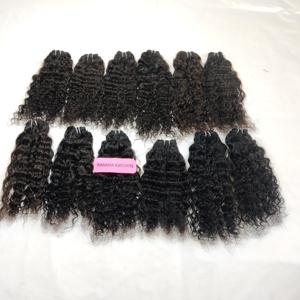 Paquetes de Cabello Humano Remy Indio Virgen sin Procesar al por Mayor, 100% Natural, Color Negro, Cutícula Alineada, 100g, Cabello Humano Doble Cosido a Máquina - Product Image 5