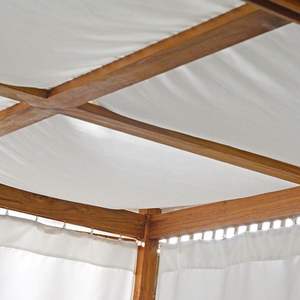 Lit de repos extérieur en teck massif de qualité supérieure avec coussins épais pour hôtels et clubs de plage - Product Image 4