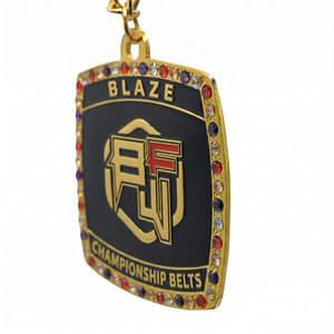 Medallas Personalizadas de Aleación de Zinc en Oro y Plata con Cinta, Diseño de Pirámide Floral Grabado con Láser para Boxeo, Carrera y Natación - Hecho en Pakistán - Product Image 4