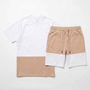 Conjunto de Camiseta y Pantalones Cortos de Algodón 100% con Estampado Personalizado para Hombre, Estilo Urbano, Ropa de Verano de Secado Rápido y Transpirable - Product Image 1
