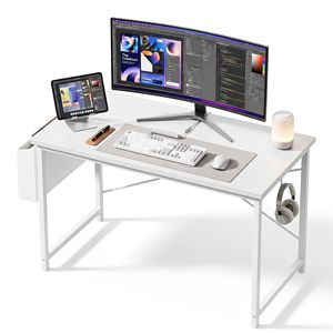<b>Laptop</b> Table for Small Spaces Modern Home Office <b>Desk</b> with Storage Bag and Hook Study Writing Table - Product Image 1