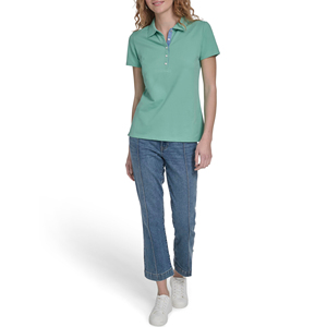 Camisetas Polo de Alta Calidad para Mujer, Manga Corta, Verano, Diseño Personalizado, Camiseta de Moda, Suave y Transpirable, de Algodón - Product Image 6
