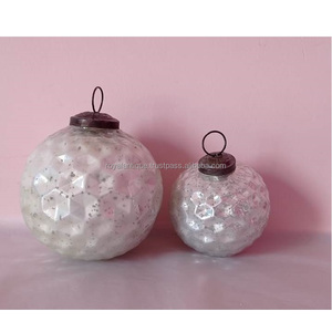 Décor de Noël Ornements suspendus Boule de verre Décor d'arbre de Noël Arbre de Noël Fenêtre Affichage Décoration - Product Image 6