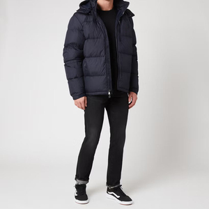 Wholesale Latest Design Unisex <b>Winter</b> Puffer <b>Jacket</b> with Patchwork Front Hooded Plus Size Reasonable Price - Product Image 1
