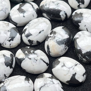 Turquesa Cobre Búfalo Blanco, Cabujón Ovalado, Gema Suelta para Joyería - Product Image 4