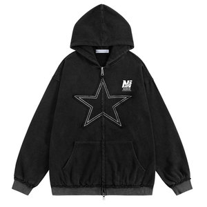 Premium Cotton Blended Men Acid Wash Hoodies Offering Relaxed Fit Stylish Design For Daily Casual And Outdoor Clothing Needs - Product Image 1
