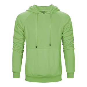 Sweat-shirt à capuche en molleton épais à manches raglan, personnalisable avec logo, vierge, uni, style streetwear - Product Image 6