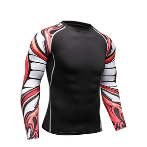 Camiseta de Manga Larga para Hombre, Transpirable, de Secado Rápido, con Estampado Digital Personalizado, de Primera Calidad, para BJJ, MMA, Surf, OEM, Venta Caliente - Product Image 6