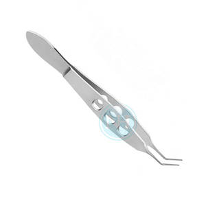 Instrumentos de Microcirugía Oftálmica, Pinzas McPherson de 7.5mm con Mordazas Anguladas de Acero Inoxidable - Product Image 5
