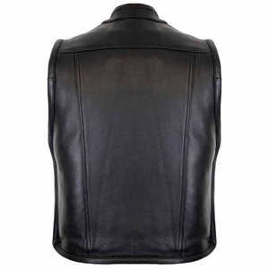 เสื้อกั๊กหนังคาวบอยแบรนด์หนังแท้แบบคลาสสิกออกแบบได้ตามต้องการ - Product Image 4