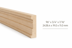 Moldura de Madera Sólida, Moderna y Decorativa, Moldura de Zócalo, Moldura de Corona, Moldura de Madera Natural Duradera para Apartamentos, Hoteles y Comercios - Product Image 2