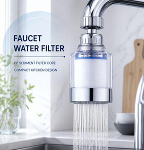 Filtro <span class=keywords><strong>Acqua</strong></span> Manuale per <span class=keywords><strong>Rubinetto</strong></span> con Cartuccia Trasparente Sostituibile per Filtrazione Sedimenti da Cucina, Uso Domestico e Camper - Product Image 1