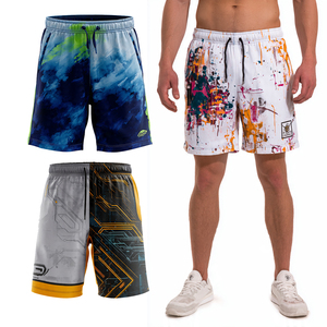 กางเกงขาสั้นสำหรับออกกำลังกายและฝึกซ้อมสำหรับผู้ชาย กางเกงกีฬาวิ่งแบบซับลิเมชั่น กางเกงขาสั้นฝึกซ้อมฟุตบอลสำหรับผู้ชาย - Product Image 1