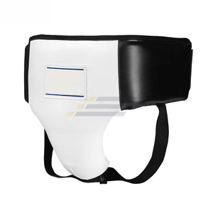Wholesale Best Selling Leather Anti-Sweat Boxing <b>Groin</b> Guard <b>Protector</b> Adjustable Breathable MMA Fighting Gear Customized Color - Product Image 1