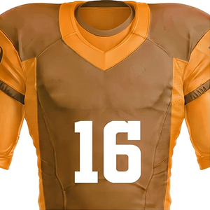 Uniforme de football américain respirant de haute qualité, nom de l'équipe, numéro, 100% polyester, uniforme de football sublimé - Product Image 4