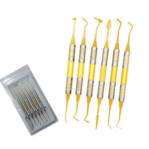 Professional Manual Stainless Steel Dental Surgical Instruments Gracey Curettes Hu-Friedy <b>Sickle</b> Scaler Set 7 Instruments - Product Image 5