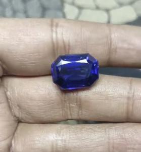 Tanzanite bleu royal de 21,77 carats, taille brillant, couleur de luxe, zoïsite naturelle, pierre précieuse en vrac avec loupe, qualité impeccable - Product Image 4