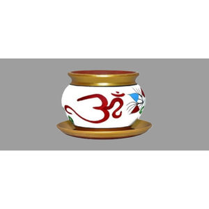 Jardinière artisanale en terre cuite naturelle rouge, design Art Déco moderne, écologique, pour l'extérieur, idéale pour la décoration de la maison à l'occasion du Diwali - Product Image 3