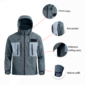 Chaqueta Táctica Impermeable con Capucha para Hombre, con Múltiples Bolsillos y Cierre de Cremallera para Uso en Exteriores en Invierno - Product Image 2