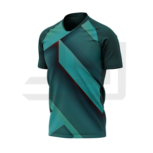 เสื้อฟุตบอลสั่งทำพิเศษ พิมพ์ลายดิจิทัล แห้งเร็ว ระบายอากาศได้ดี น้ำหนักเบา ต้านเชื้อแบคทีเรีย ผ้าฝ้าย 100% สำหรับนักกีฬา - Product Image 5