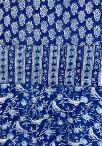 Tela de Algodón Puro Estampada a Mano, Ligera y Suave para Vestidos de Mujer, Tela de Algodón Estampada de Jaipur, Proveedor de Estampado Personalizado - Product Image 1