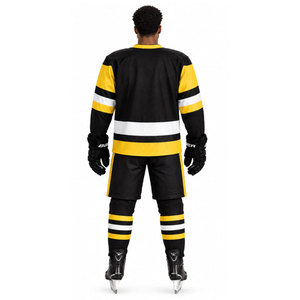 Camiseta de Hockey sobre Hielo para Hombre, Manga Larga, Sublimada, Absorbe la Humedad, Poliéster, para Adultos, Todas las Temporadas, Artículo Nuevo en Oferta Online - Product Image 3