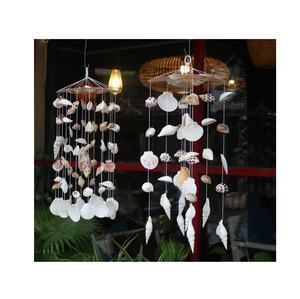 Shell carillon éolien fait à la main à partir de coquillages naturels décor côtier pour la maison jardin ou balcon Fro Vietnam - Product Image 4