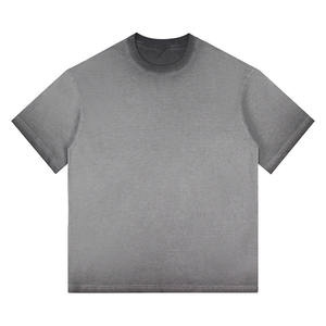 T-shirt à manches courtes et col en O 100% coton pour hommes Tissu doux et respirant de 220 grammes avec motif vierge pour les activités quotidiennes - Product Image 4