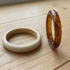 Tortoiseshell Bangle Set Amber Resin Bangles Chunky Resin <b>Bracelet</b> <b>Stack</b> Vintage Style Bangles Statement Jewelry Set for Women - Product Image 5