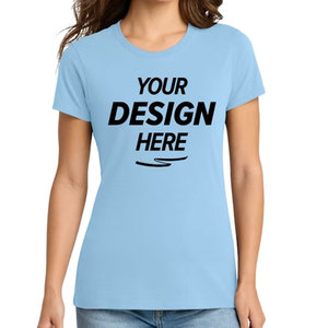 เสื้อยืดผู้หญิง Cool Dri สีฟ้าอ่อน ปรับแต่งชื่อ รูปภาพ เสื้อยืดของขวัญวันเกิด - Product Image 1