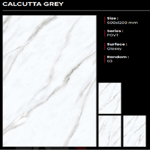 Carreaux de porcelaine brillants CLAYTON CERAMIC de qualité supérieure, très demandés, 600x1200mm, antidérapants, résistants aux acides, fabriqués en Inde - Product Image 1