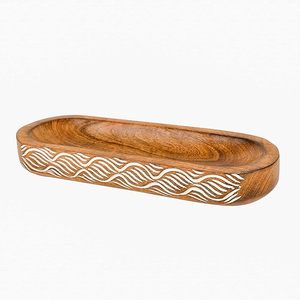 Support à encens en bois fait main avec cendrier, prix abordable, pour la maison, le temple, la méditation et la prière - Product Image 4