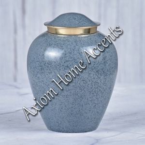Handmade Pet Cremation Urn With Classic Design and Natural Metal Finish for Lasting <b>Memories</b> by Axiom Home Accents - Product Image 1