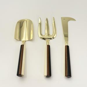 Produit très vendu, ensemble d'outils de jardin en acier inoxydable de haute qualité, plaqué or avec manche en résine pour le jardinage intérieur et extérieur - Product Image 1
