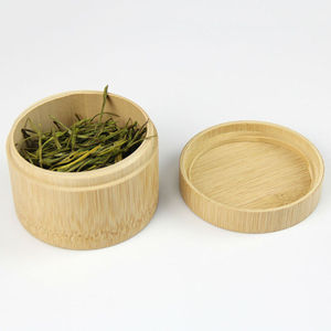 <b>Bamboo</b> Tea Canisters Storage <b>Containers</b> Cheapest Price Natural Handmade Canister Jar Lidded Tube Set - Product Image 2