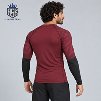 Vente en gros : Rashguard pour hommes à manches longues, personnalisable, le plus vendu par le fabricant, pour l'entraînement, disponible en ligne