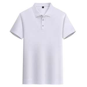 Camisa de Manga Corta Azul para Hombre, de Spandex, Largo Regular, Estampada, Informal, Tejida, Transpirable, de Secado Rápido, con Bolsillo, Antiarrugas, Diseño con Botones - Product Image 1