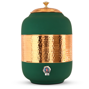Distributeur d'eau classique en cuivre avec couvercle et robinet, style vintage, pour la maison, les hôtels, les fournitures, avantages pour la santé, distributeur d'eau potable - Product Image 6