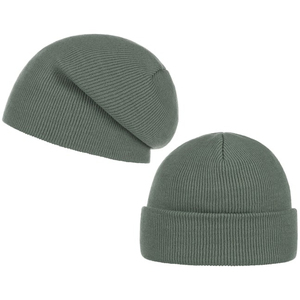 Gorros de punto acrílicos clásicos lisos al por mayor de fábrica, gorros elásticos suaves, diseño personalizado, tacto suave, alta calidad - Product Image 5