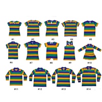 T-shirt à manches longues pour homme, Mardi Gras 2024, taille plus, mélange de coton, design rayé sur le devant, tenue assortie pour adultes