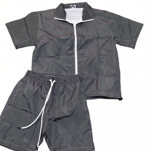 Wholesale <b>Men's</b> <b>Purple</b> Lightweight Tracksuit Set Breathable Short Sleeve Jacket Shorts Sportswear Running Training Casual Summer - Product Image 4