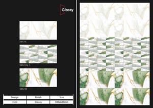 Azulejos de Pared de Cerámica Modernos de Alto Brillo, 30X60CM, Superficie Decorativa para Proyectos de Diseño de Paredes Interiores de Baños y Cocinas - Product Image 5