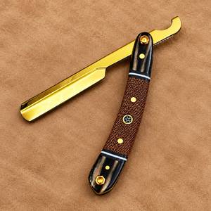 IKZARSA I-BWR-01 Maquinilla de Afeitar de Una Sola Hoja de Acero Inoxidable de Alta Calidad con Mango de Madera Profesional, Suave y Cómoda - Product Image 1